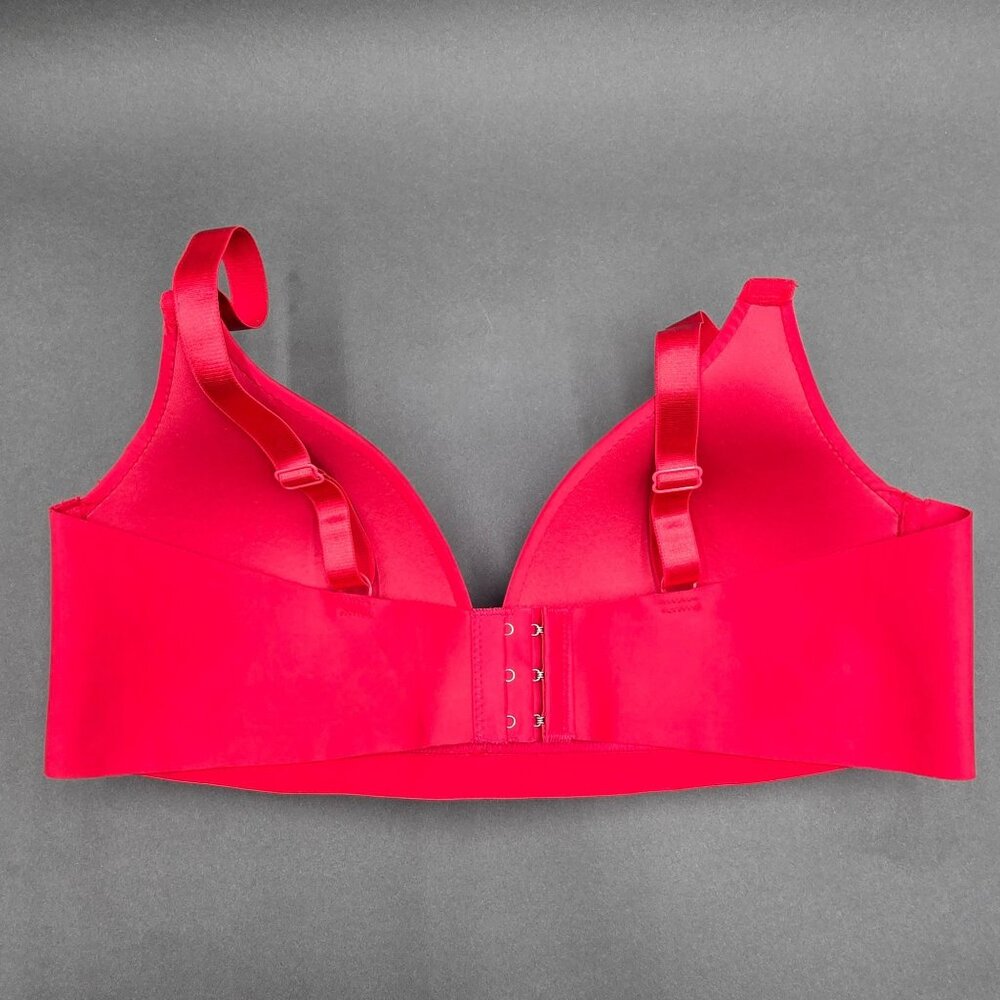 Strm Line Intimates Bra 42C Triple Hook Eye Red Tee Shirt Bra Soft Cup - Picture 2 of 4